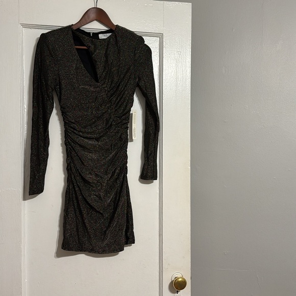 ✨ Anthropologie Ruched Cutout Mini Dress Sz S - Picture 7 of 11